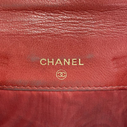 Chanel Wallet Caviar Skin Red Gold Hardware Women