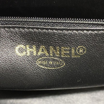 Chanel Tote Bag Revival Tote Caviar Skin Black Gold Hardware Women's