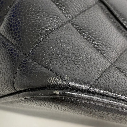 Chanel Tote Bag Revival Tote Caviar Skin Black Gold Hardware Women's