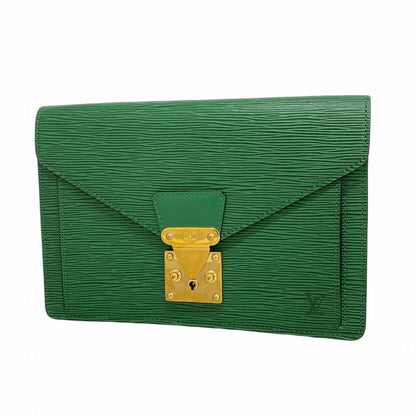 Louis Vuitton Clutch Bag Epi Pochette Serie Dragonne M52612 Borneo Green Men's