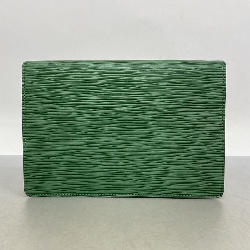 Louis Vuitton Clutch Bag Epi Pochette Serie Dragonne M52612 Borneo Green Men's