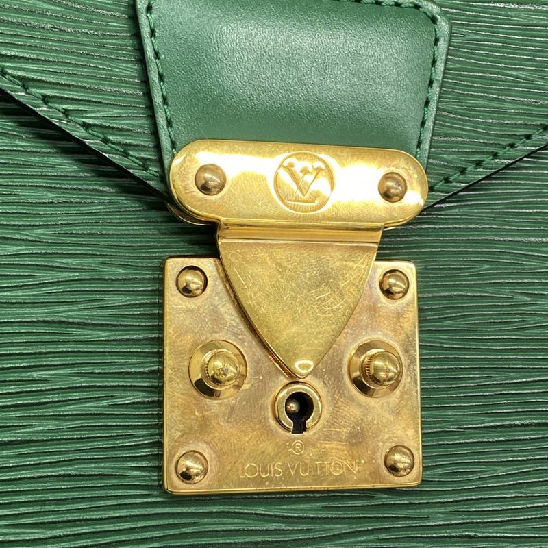 Louis Vuitton Clutch Bag Epi Pochette Serie Dragonne M52612 Borneo Green Men's