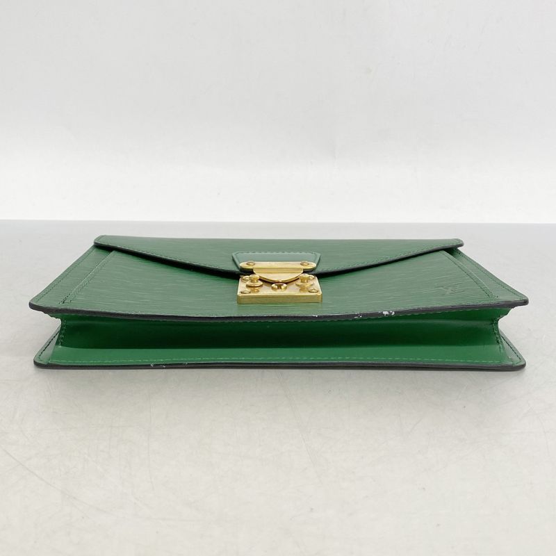 Louis Vuitton Clutch Bag Epi Pochette Serie Dragonne M52612 Borneo Green Men's