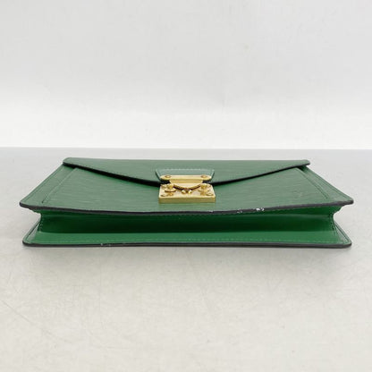Louis Vuitton Clutch Bag Epi Pochette Serie Dragonne M52612 Borneo Green Men's