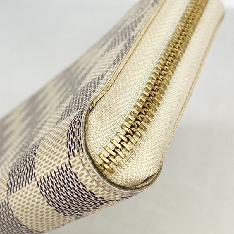 Louis Vuitton Long Wallet Damier Azure Zippy Wallet M41660 Whitemen Women Unisex