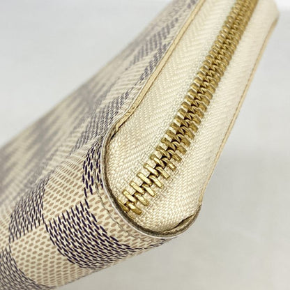 Louis Vuitton Long Wallet Damier Azure Zippy Wallet M41660 Whitemen Women Unisex