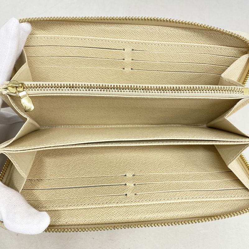 Louis Vuitton Long Wallet Damier Azure Zippy Wallet M41660 Whitemen Women Unisex