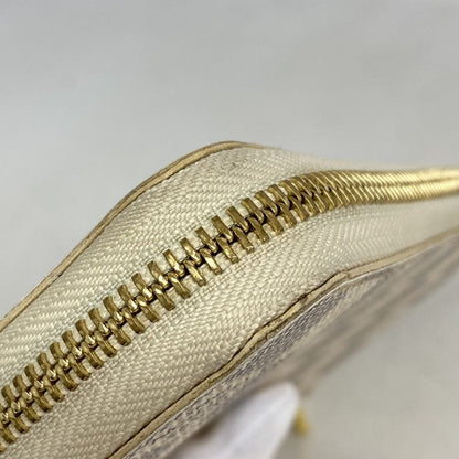 Louis Vuitton Long Wallet Damier Azure Zippy Wallet M41660 Whitemen Women Unisex