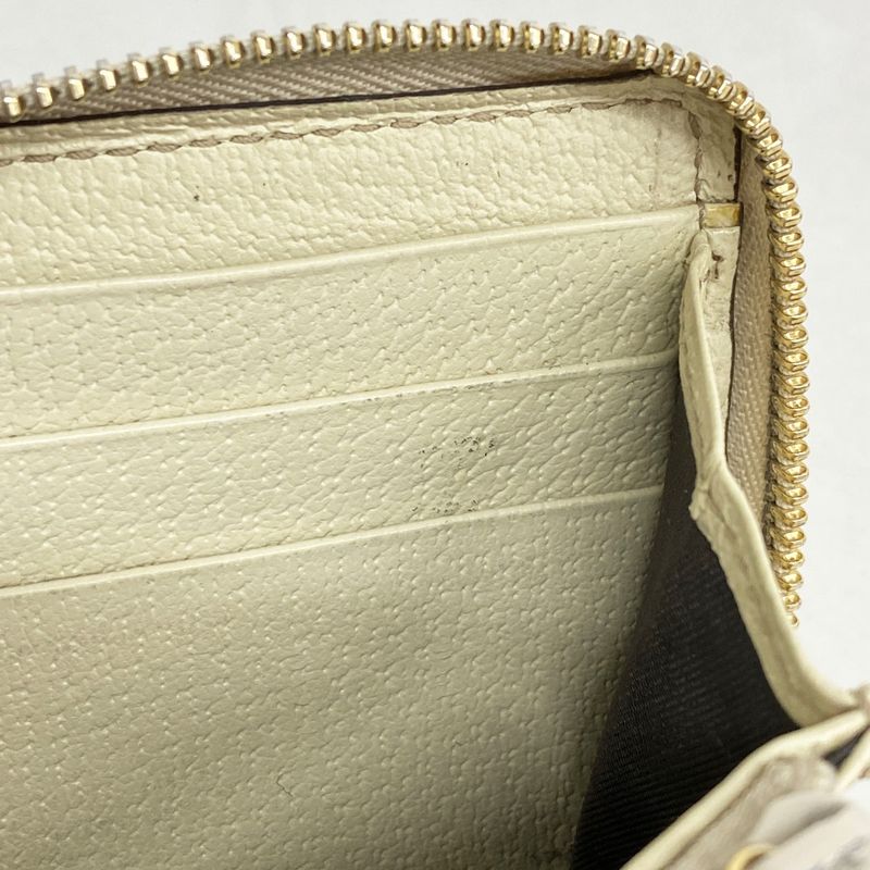 Gucci Long Wallet GG Canvas 307980 Canvas Brown Chien Pan Gold Hardware Men