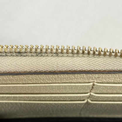 Gucci Long Wallet GG Canvas 307980 Canvas Brown Chien Pan Gold Hardware Men