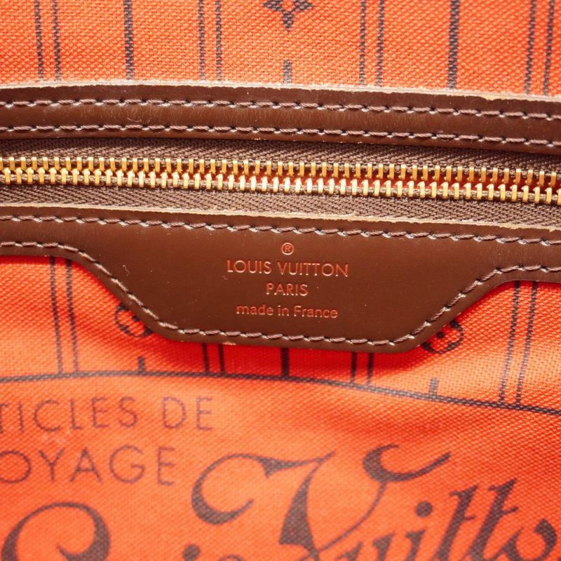 Louis Vuitton Damier Neverfull PM N51109 Ebene Womens Tote Bag