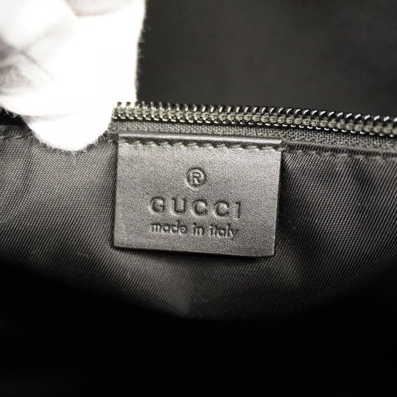 Gucci Shoulder Bag GG Supreme/sherry Line 387111 PVC Brown Black Silver