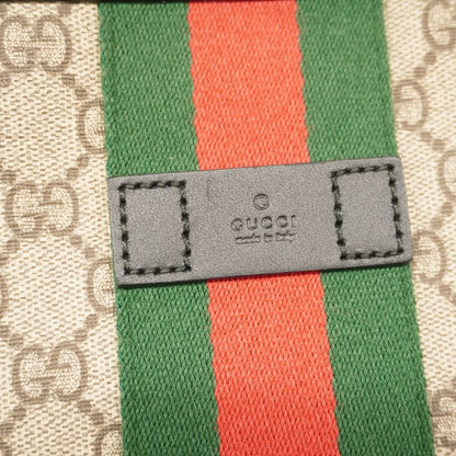 Gucci Shoulder Bag GG Supreme/sherry Line 387111 PVC Brown Black Silver