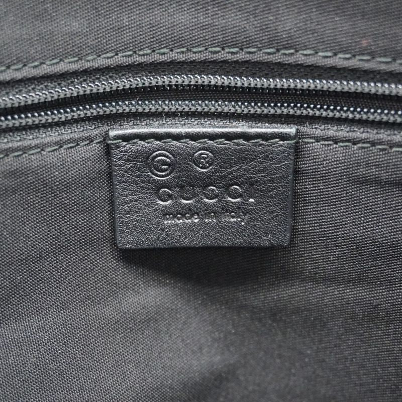 Gucci Handbag Guccissima 420023 Leather Black Silver Hardware Women's