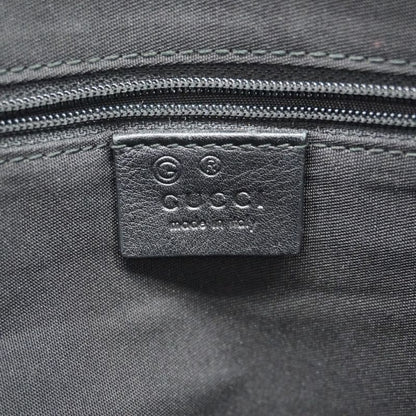 Gucci Handbag Guccissima 420023 Leather Black Silver Hardware Women's
