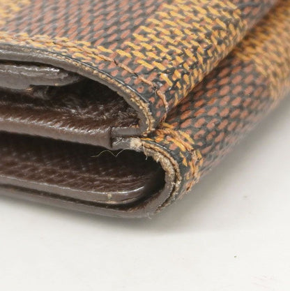 Louis Vuitton Trifold Wallet Damier Porte Monnaie Vie Carte Cles Di N61652