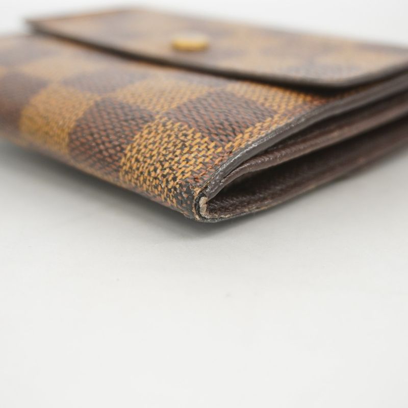 Louis Vuitton Trifold Wallet Damier Porte Monnaie Vie Carte Cles Di N61652