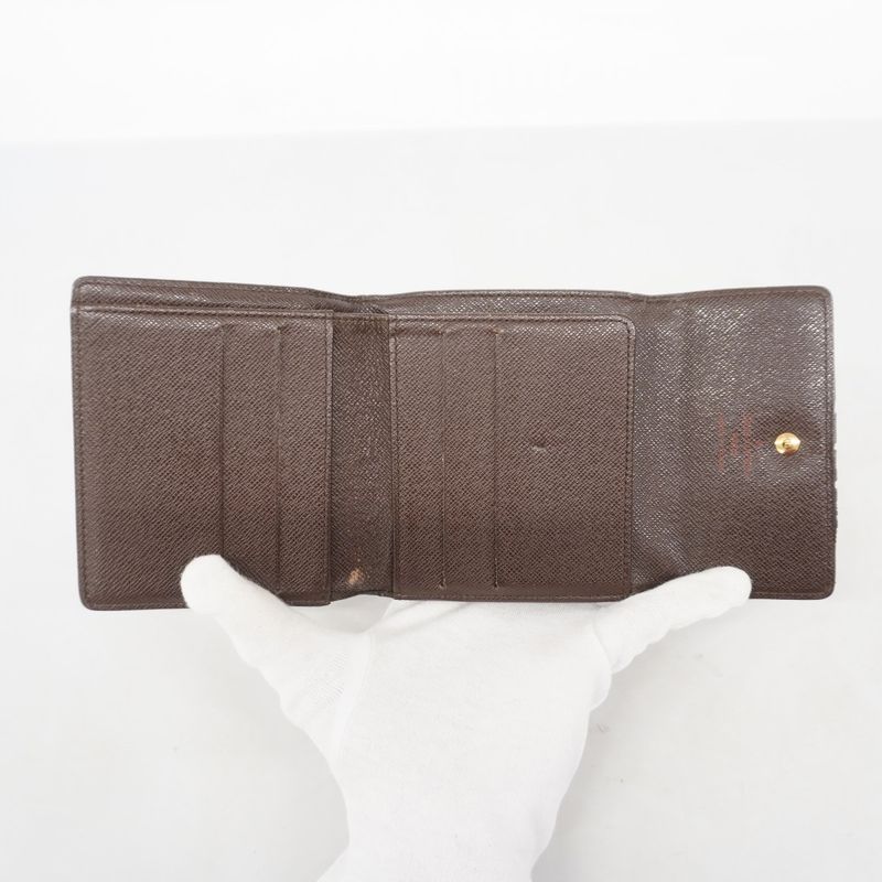 Louis Vuitton Trifold Wallet Damier Porte Monnaie Vie Carte Cles Di N61652