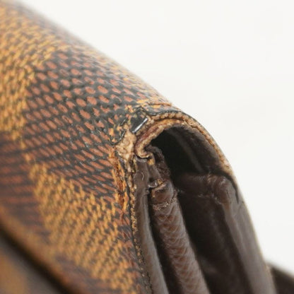 Louis Vuitton Trifold Wallet Damier Porte Monnaie Vie Carte Cles Di N61652