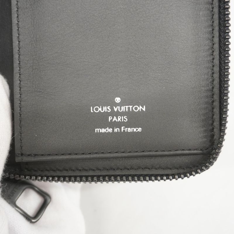 Louis Vuitton Long Wallet Damierache Epi XL Zippy Wallet Vertical M82820 Black