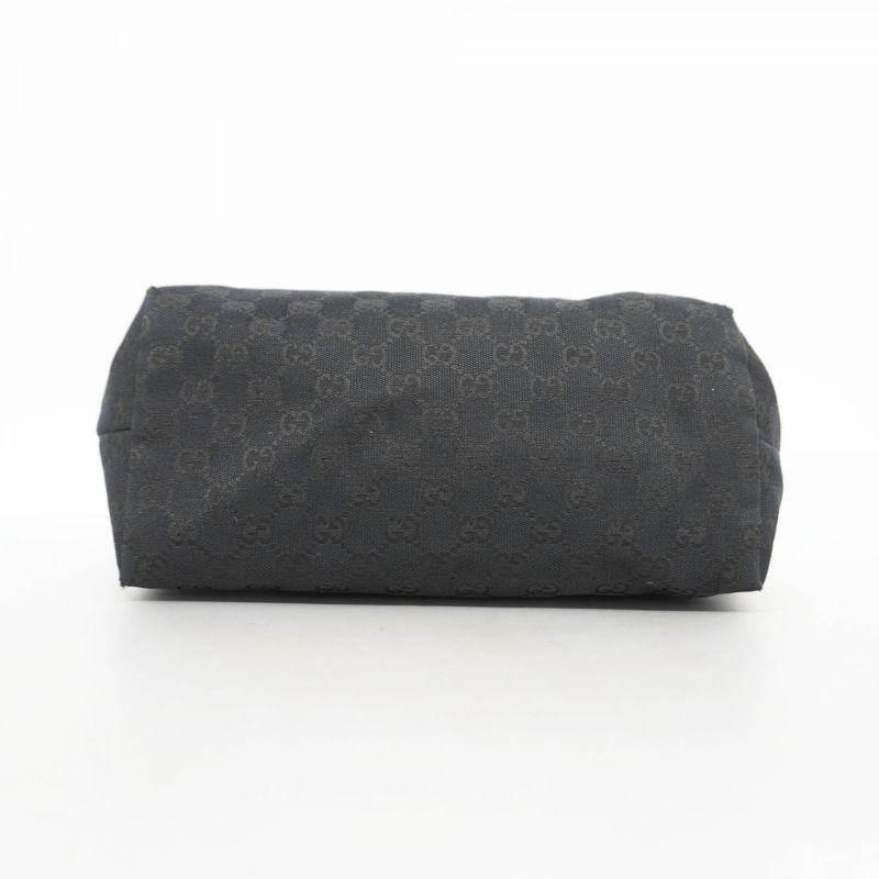 Gucci Tote Bag GG Canvas 211976 Canvas Black Chien Pan Gold Hardware Women's