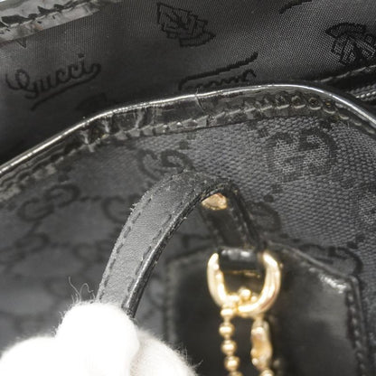 Gucci Tote Bag GG Canvas 211976 Canvas Black Chien Pan Gold Hardware Women's