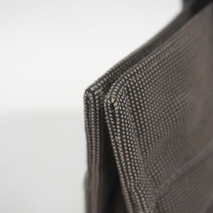 Hermes Tote Bag Her Line PM Canvas Black Gray Silver Hardware Women
