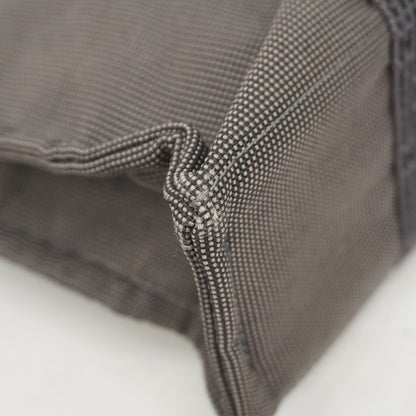 Hermes Tote Bag Her Line PM Canvas Black Gray Silver Hardware Women