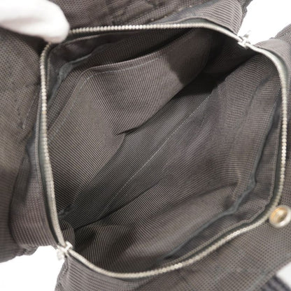 Hermes Tote Bag Her Line PM Canvas Black Gray Silver Hardware Women