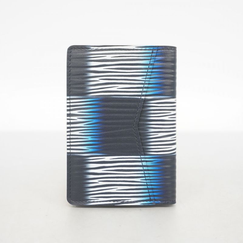 Louis Vuitton Card Case Damierasch Epi XL Organizer Duposhe M82822 Black White