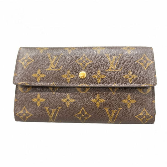 Louis Vuitton Trifold Long Wallet Monogram Porte Trésor International M61215
