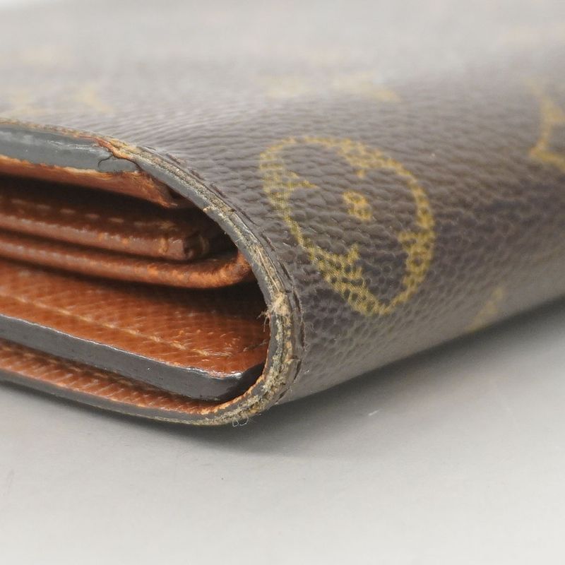 Louis Vuitton Trifold Long Wallet Monogram Porte Trésor International M61215