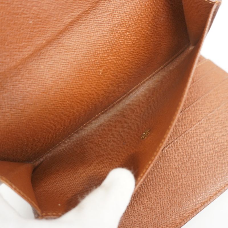 Louis Vuitton Trifold Long Wallet Monogram Porte Trésor International M61215