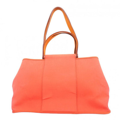 Hermes Handbags Cabas Qu'elan PM Toile Officier Pink Silver Hardware □N