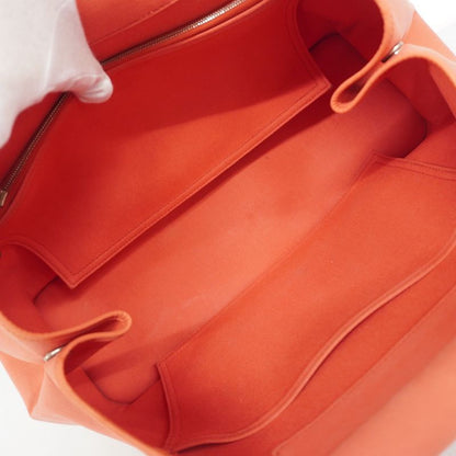 Hermes Handbags Cabas Qu'elan PM Toile Officier Pink Silver Hardware □N