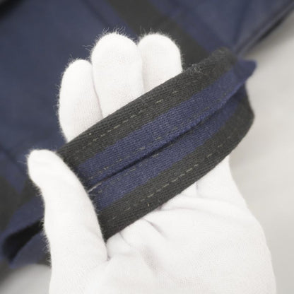 Hermes Tote Bag Fourre Tout MM Canvas Navy Silver Hardware Men Women Unisex