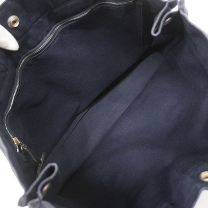 Hermes Tote Bag Fourre Tout MM Canvas Navy Silver Hardware Men Women Unisex
