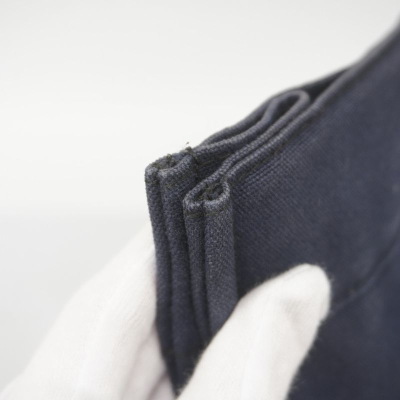 Hermes Tote Bag Fourre Tout MM Canvas Navy Silver Hardware Men Women Unisex