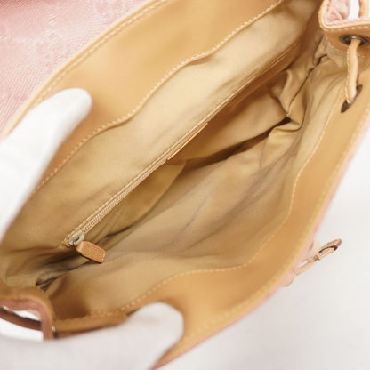 Gucci Backpack Daypack GG Canvas 003 0242 Canvas Pink Silver Hardware Women