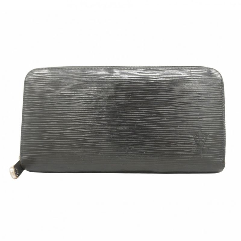 Louis Vuitton Epi Zippy Wallet M61857 Noir Black Men Women Unisex