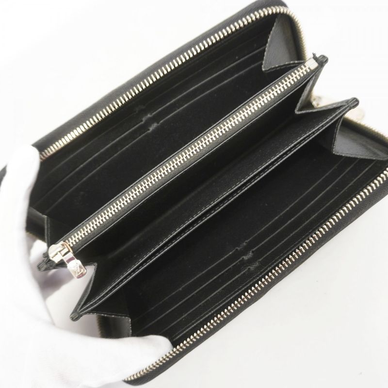 Louis Vuitton Epi Zippy Wallet M61857 Noir Black Men Women Unisex