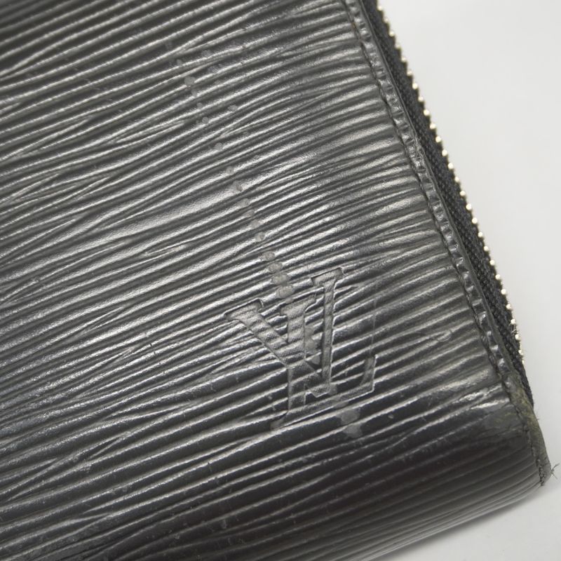 Louis Vuitton Epi Zippy Wallet M61857 Noir Black Men Women Unisex