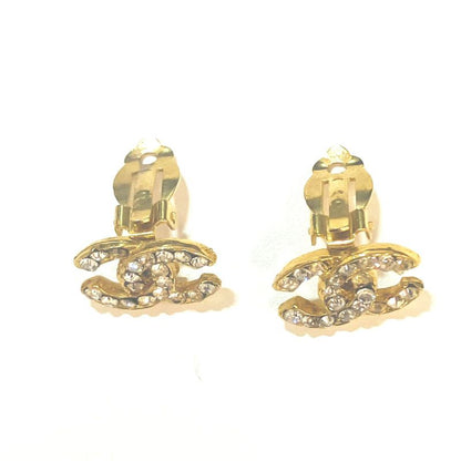Chanel COCO Mark Rhinestone Ear Ring : Y3178