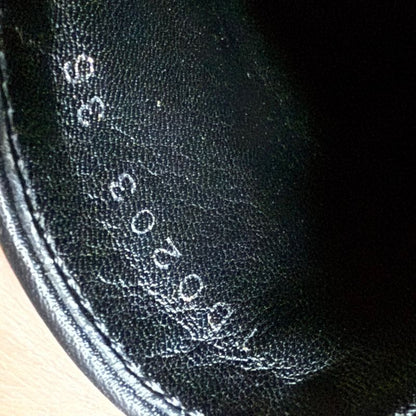 Christian Dior Trotter Logo Plate Driving Shoes Canvas Leather Loafers Black