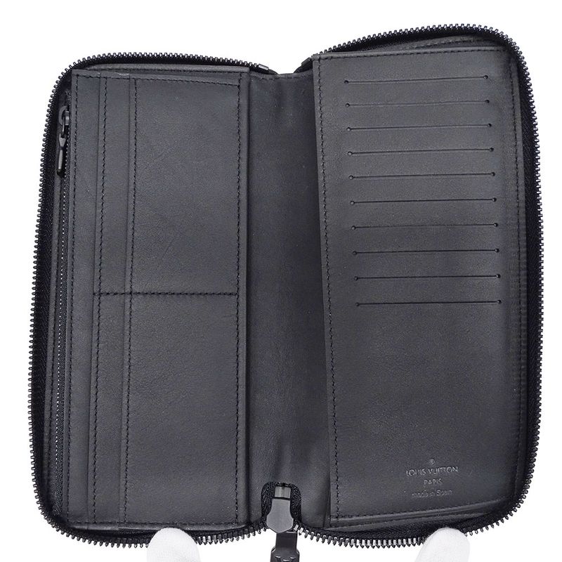 Louis Vuitton Wallets Men's Brand Long Wallet Monogram Shadow Zippy Wallet