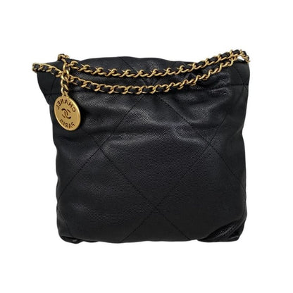 Chanel Handbag Shoulder Bag Chanel 22 Mini As3980 Matelasse Caviar Skin Logo