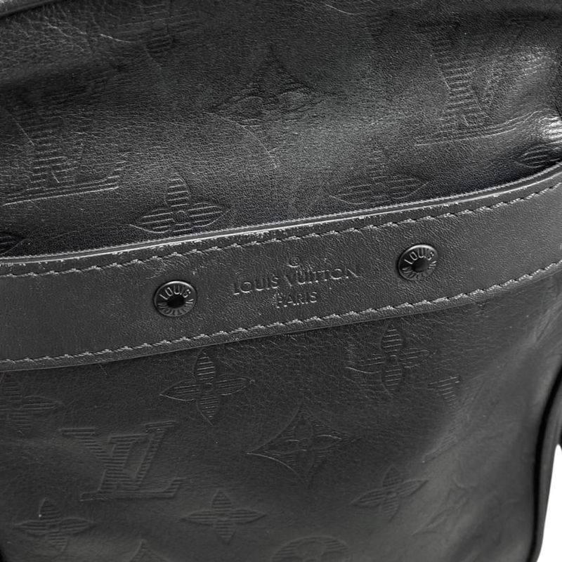 Louis Vuitton Shoulder Bag Danube PM M43681 Monogram Shadow Noir Black Louis