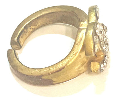 Chanel COCO Mark Rhinestone Ring : Y3184