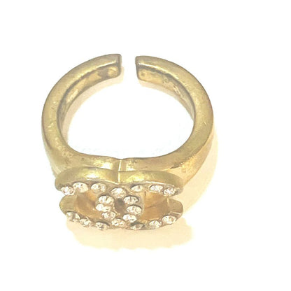 Chanel COCO Mark Rhinestone Ring : Y3184