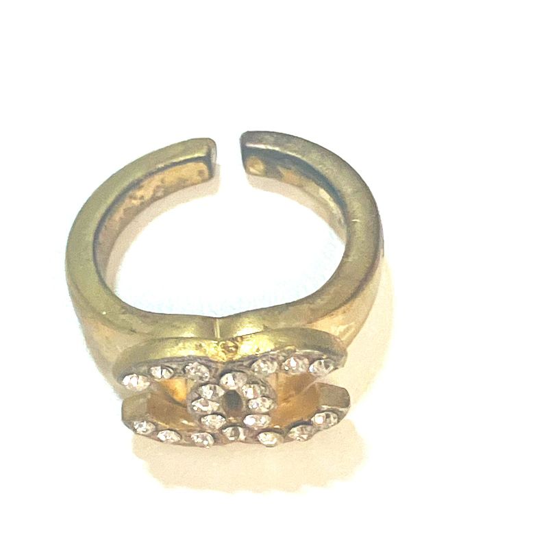 Chanel COCO Mark Rhinestone Ring : Y3184
